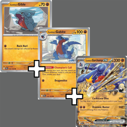 Cynthia's Garchomp ex 104/182 Evolution Line - Destined Rivals - Pokemon TCG - Image 1
