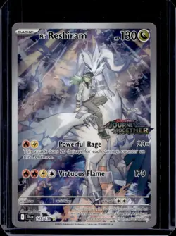 2025 Pokemon Journey Together N's Reshiram #167/159 - Image 1