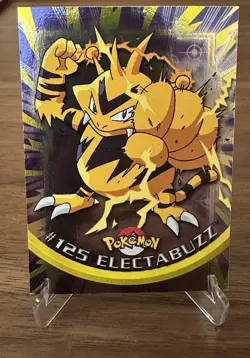 1998 Pokemon TV Animation Edition Topps Foil Blue Logo, Electabuzz #125 - Image 1