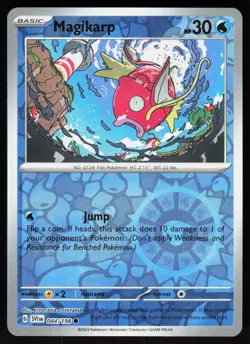 Magikarp 044/198 Common Scarlet & Violet Pokemon Reverse Holo Near Mint - Image 1