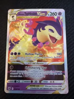 Pokemon TCG Hisuian Typhlosion VSTAR Astral Radiance 054/189 Holo Ultra Rare - Image 1