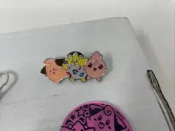 Pokemon "Small But Mighty" Cleffa Igglybuff Togepi Enamel Pin Coin Keychain Lot - Image 3