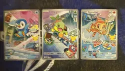 Pokemon TCG First Partner Illustration Collection Series 1 Gen 4 Sinnoh Starters - Image 1