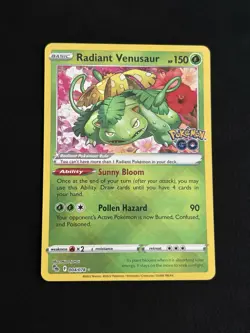 Radiant Venusaur 004/078 Pokemon GO Holo - NM - Image 1