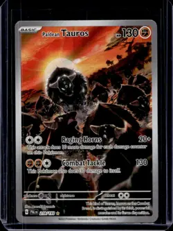 2023 Pokemon SV Paldea Evolved Paldean Tauros Illustration Rare #218/193 - Image 1
