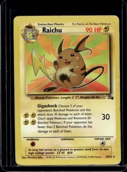 1999 Pokemon Fossil Raichu #29/62 - Image 1