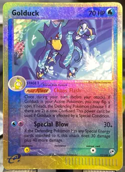 Golduck - 17/100 Ex Sandstorm 2003 - Reverse Holo - Pokemon TCG - MP/HP - Image 1