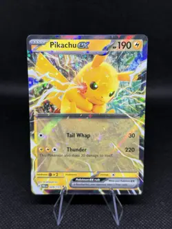 NM Pikachu ex - 028/131 028/131 Double Rare SV: Prismatic Evolutions Pokemon - Image 1