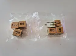 Pokemon TCG Zacian Zamazenta Metal Dice & Damage Counter Set Gold Black Ink New - Image 2