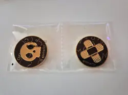 Pokemon TCG Zacian Zamazenta Metal Dice & Damage Counter Set Gold Black Ink New - Image 3
