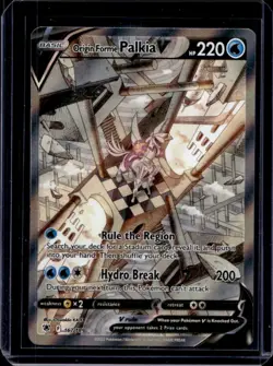 2022 Pokemon SWSH Astral Radiance Origin Forme Palkia V Ultra Rare #167/189 - Image 1