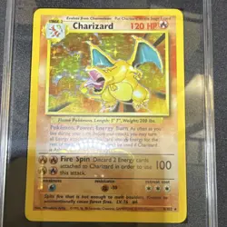 Pokemon Charizard Base Set 4/102 Holo Rare English 1999 120 HP SGC 5 non psa - Image 2