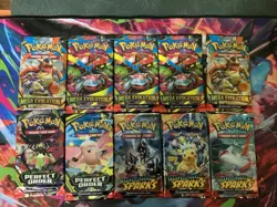Pokemon TCG Lot 10 Booster Packs - Perfect order, Surging Sparks ,Mega Evolution - Image 1