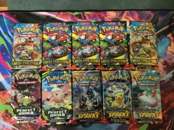 Pokemon TCG Lot 10 Booster Packs - Perfect order, Surging Sparks ,Mega Evolution - Image 2
