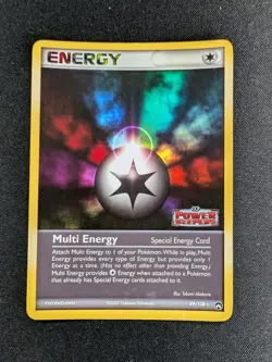 [MP+] STAMPED 2007 Pokemon EX Power keepers #89 Multi Energy Reverse Holo Rare - Image 1