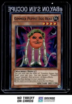 1996 Yu-Gi-Oh! Gimmick Puppet Egg Head #NUMH-EN005 - Image 1