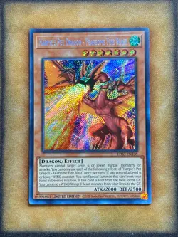 Yugioh Harpie's Pet Dragon - Fearsome Fire Blast LDS3-EN138 Secret Rare NM - Image 1