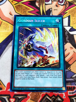 Gordian Slicer alin-en066 1st Edition (NEW) Secret Rare Yu-Gi-Oh! - Image 1