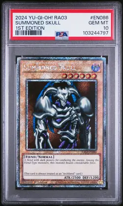 2024 YU-GI-OH! RA03-QUARTER CENTURY BONANZA 1ST ED #EN086 SUMMONED SKULL PSA 10 - Image 1