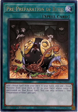 Yu-Gi-Oh! - Pre-Preparation of Rites - WISU-EN056 - Rare - 1st Edition - NM/M - Image 1