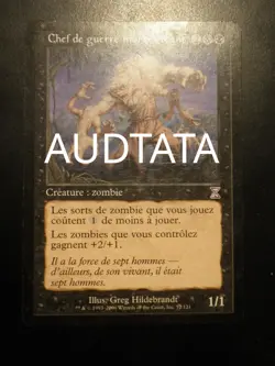 mtg magic undead warchief time spiral FRENCH vf fr chef de guerre mort vivant - Image 1