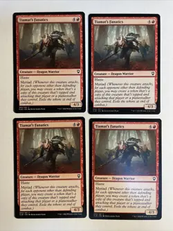 4x Mtg Baldur's Gate Tiamat‘s Fanatics NM/M Magic The Gathering - Image 1