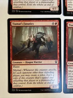 4x Mtg Baldur's Gate Tiamat‘s Fanatics NM/M Magic The Gathering - Image 2
