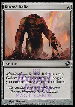 Rusted Relic 2x FOIL SOM MTG Scars of Mirrodin Uncommon MINT artifact - Image 1