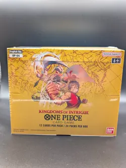 One Piece TCG: Kingdoms Of Intrigue Booster Box OP-04 (Factory Sealed) ENGLISH - Image 1
