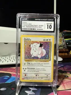 CGC 10 Clefairy Trading Card Game Classic 013/034 Holo EN 2023 SHIPS FAST! - Image 1