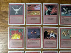 Lot of 20 Magic the Gathering MTG Red Cards - Revised 3rd Edition - LP, No Dupes - Image 2