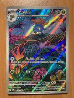 GLOOM 198/197 ILLUSTRATION RARE OBSIDIAN FLAMES POKEMON HOLO Trading Card DENT - Image 1