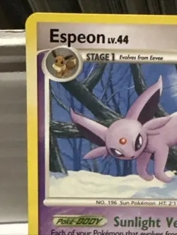Pokemon Espeon TCG 18/100 Majestic Dawn Regular Rare Card Mp Crease - Image 2