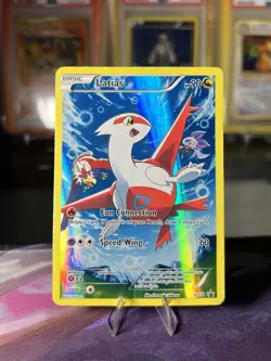 Pokemon TCG Latias XY78 Full Art Black Star Holo Promo Card Damaged - Image 1