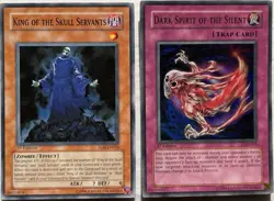 Yu-Gi-Oh! 1st ED King of Skull Servants And Dark Spirt Of The Silent Card Lot - Image 1