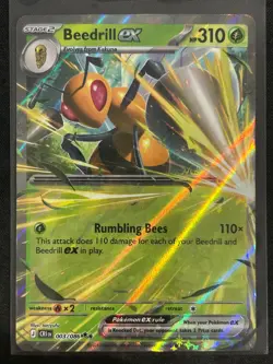 Beedrill Ex 003/086 Chaos Rising Holo Pokemon TCG Card EN NM/M - Image 1