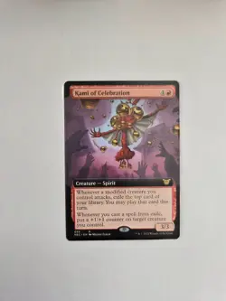 MTG Commander Kamigawa: Neon Dynasty - Kami of Celebration (059) Extended Art - Image 1