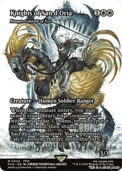 Knights of San d'Oria - Ranger-Captain of Eos (Showcase) [FCA - 2] - NM TCG MTG - Image 1