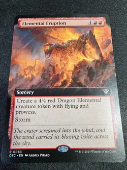 Elemental Eruption (Extended Art) - 63 - OTC - Rare - Magic The Gathering MTG - Image 2
