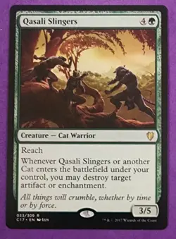 MTG Magic The Gathering - Qasali Slingers - Commander 2017 NM - Image 1