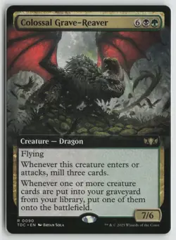 Colossal Grave-Reaver (Extended Art) LP 90 Commander: Tarkir: Dragonstorm MTG - Image 1