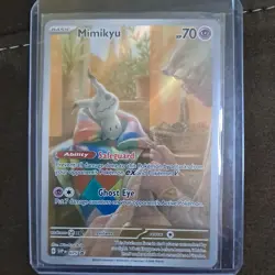 Mimikyu Pokemon SVP 075 Full Art Illustration Rare Black Star Promo NM - Image 1
