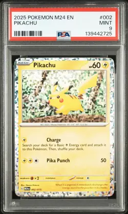 2025 POKEMON M24 EN-MCDONALD'S COLLECTION #002 PIKACHU PSA 9 - Image 1