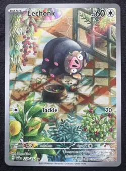 Lechonk 209/197 Illustration Rare Obsidian Flames Pokemon TCG NM - Image 1