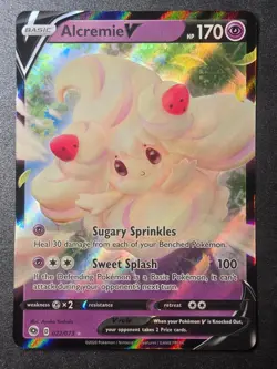 Alcremie V 022/073 NM Champion's Path Holo V Rare Pokemon - Image 1