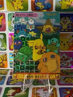 Pokemon Charizard Holo Prism Vintage Pocket Monsters Vending Sticker 1998 Bandai - Image 1