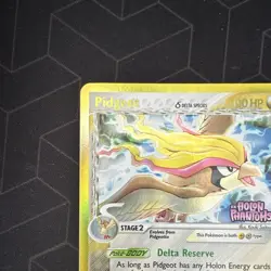 Pidgeot (Delta Species) 14/110 EX Holon Phantoms Holo Rare Pokemon TCG EN - Image 2