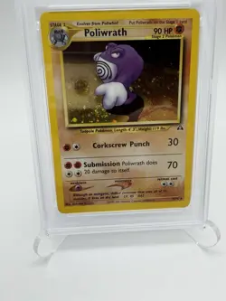 Swirl 2001 Pokemon Neo Discovery Poliwrath PSA 5 With Swirl - Image 2