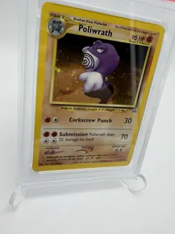 Swirl 2001 Pokemon Neo Discovery Poliwrath PSA 5 With Swirl - Image 3