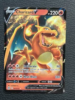 Pokemon- Charizard V- 17/172- Brilliant Stars- UltraRare- NM - Image 1